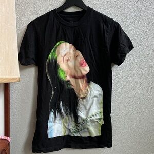 Billie Eilish T-Shirt Tongue out Print